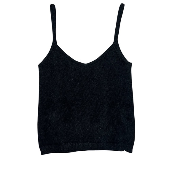 Ralph Lauren Tops - Ralph Lauren RALPH Black Angora Wool Blend Cami Tank Top Fuzzy Y2K Size Small